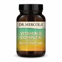 Dr. Mercola B-vitamin Komplex Benfotiaminnal - Támogatja a celluláris, agy & Immun Health - Non-GMO, gluténmentes és szójamentes - 60 kapszula (30 adag)