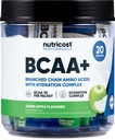 Nutricost BCAA + Hydration Green Apple Flavoled (20 Stickpack) - Elágazó láncú aminosavak hidratációs komplexummal - gluténmentes, nem GMO