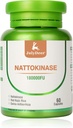 Nattokináz-pótlók 180, 000FU teljes palack 60 kapszula, 6, 000FU 2 kapszula Napi tápanyag-kiegészítők Rendszerenzimek Vegetáriánus Barátság szív- és érrendszeri és keringési támogatásra