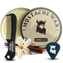 Striking Viking Mustache Wax & Comb Kit - 2 oz, Vanilla - Teljes Mustache Grooming Kit for Men - Strong- Hold Styling & Wax Strong Hold - Pocket- Sized Precision & Styling Comb
