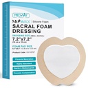 MedVance TM Silicone - Bordered Silicone Adhesive Foam Dressing Sacral Size 7 "x 7" Box 5 dressings