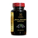 ACAI Berry kivonat - Antioxidáns kiegészítés, Acai por, 4: 1 acai Berry kivonat, All-Natural és Non-GMO Akai Boost Blend - 1 üveg 60 kapszula