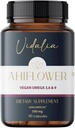 Ahiflower Oil Vegan Omega 3, 6 & 9. 90 kapszula. Vidalia által The Mix Superfoods. 45 szertartás. Kiemelkedő Fenntartható Forrás. Vegán 100%. NEM Hal