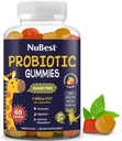 NuBest Daily Probiotic Gummies für Kinder & Jugendliche mit 5 Billion CFUs | Unterstützt Immun-, Gut- und Verdauungsgesundheit | Kein Hinzugefügt Zucker | Yummy Erdbeere & Orange Flavors | 60 Premium Vegan Gummies