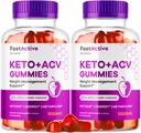 (2 Pack) Fast Active Keto ACV Gumies, Fast Active Keto Gumies 1050MG, Fastative Apple Cider Gumies, Fast Active Keto Gumi Advanced Formula, Fastative Keto ACV Gumies, 120 Gumies 2 hónapig