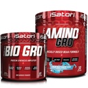 iSatori Bio- GRO proteinszintetizáló - ízesítetlen (60 szerva) & iSatori Amino- GRO BCAA Powder - Blue Razz Snow Cone (30 szerva)