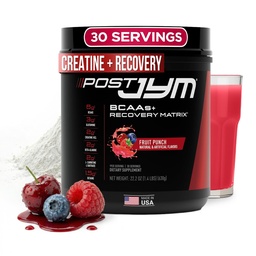 Post JYM Active Matrix - Post- Edzés a BCAA, Glutamin, Creatine HCL, Beta-Alanine, és több JYM Supplement Science Gyümölcs Punch, 30 Servings