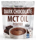 Opportuniteas MCT Oil Powder, Keto Creamer for Coffee, Drinks & Smoothie, Low Carb Keto Friendly, Boost Energy & Mental Focus, Supplement for Ketogen Diet, Gluten Free & Non- GMO, Dark Chocolate 6 oz