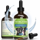 Pet Wellbeing Pet Melatonin kutyáknak - Vet- Formulált Holisztikus Alvástámogatás - Egészséges alvási minták, Circadian Rhythm Balance - Folyékony melatonin kiegészítés - Kutyáknak készített 4 oz (59ml)