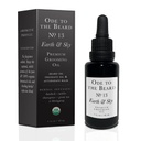 USDA Bio Bartöl für Männer, 3-in-1 Premium Grooming Öl mit Argan Öl, Jojoba Öl und mehr, Für Bart Wachstum und Bart Wash - Ode To The Beard Earth and Sky Beard Oil, 1 fl oz - Unscented