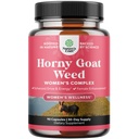 Horny Goat Weed for Women - Gyógynövény kiegészítők Hornygoatweed Women Complex for Horn Balance Mood Support & Teljes női wellness - Maca Root & Tribulus Terrestris Női kiegészítés - 90 gróf