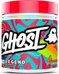 GHOST Legend Pre- Edzés Powder, Orange Cream - 30 Servings - Pre- Edzés a férfiak és nők számára kolinnal, L- Citrulline, & Beta Alanine for Energy & Focus