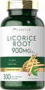 Carlyle Medicorice Root Capsules 900mg d.m. 124; 300 Count d.m. 124; Root kivonat Supplement 124; Non-GMO, Gluten Free