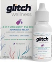 Glitch UltraSight Eye Drops for Dry Eyes 15ml - 4 in 1 Advanced Relief Dry Eye Drops - All Day Comfort with Hydration, Brighting, Cooling - Effectively Soothes Irritation & Dryness - 0,5 Fl Oz