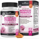 Menopauza kiegészítők nők számára - 40 milliárd CFU Menopauza Probiotikumok nőknek - Support for hot flash Night Sweats Mood Swings and Balance - Non-GMO, 30 Easy- nyelési kapszula, 30 szerváció