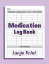Arzneimittel-Logbuch: Einfaches Logbuch, um Medikamente, Vitamine und/oder Nahrungsergänzungen täglich aufzunehmen. Logen Sie mehrere Doses und Nebenwirkungen. 8.5x11 Pill Tracker ... und All Ages oder Nurses/Caregivers. Lila.
