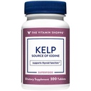 A Shoppe Kelp-vitamin (Atlantic Kelp & Kálium jód), Jód forrása, Thyroid Support, Támogatja Energy & Stamina (300 tabletta)