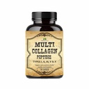 HERBALICIOUS Multi Collagen Peptides kapszula - Non-GMO & Gluten Free Type I, II, III, V, X hidrolizált kollagén kiegészítők C-vitaminnal - Támogatja az egészséges haj, bőr, köröm, & ízületek - 120 kapszula