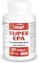 Supersmart - Super EPA 855mg naponta (High Strength) - EPA Fish Oil Supplement - Natural Omega 3 Concentration - EicosaPentaenic Acid 124; Non-GMO & Gluten Free - 60 Softgels