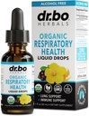 Lung Detox légzőrendszer egészségügyi cseppek - Organic respiratorical supplements Herbal Lung Cleanse, Mullein cseppek tüdő bronchial támogatás, Mucus Clear with Mullein Leaf kivonat, Elderberry kiegészítés 1 oz