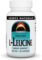 Source Naturals L- Leucine A Free Form Essential Amino Acid Supplement for Energy Support - 60 kapszula