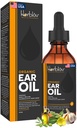 Organic Ear Oil for Ear Infektions - Natural Eardrop for Infection Prevention, Swimmer 's Equimmer & Wax Removal - Gyerekek, Felnőttek, Baby, Dog Earache Remedy - Mullein, Fokhagyma, Calendula, Készült az USA-ban