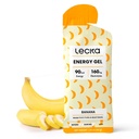 Lecka Energy Gel, 12 Gels | für Endurance Übung, Hergestellt mit echten Früchten und Basil Seeds, liefert natürliche Energie und Elektrolyte (12 Gels, Banana)