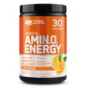 Optimum Nutrition Amino Energy - Előedzés zöld tea, BCAA, Amino Acids, Keto Friendly, Green Coffee Extract, Energy Powder - Orange Cooler, 30 Servings (Csomagolás május Vary)