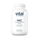 Vitalnährstoffe NAC 600mg | N-Acetyl Cystein | Vegan NAC Supplement | Antioxidans für Sinus, Leber, Immune und Atmungsaktive Gesundheit* | Gluten, Dairy, Soy Free | 200 Kapseln