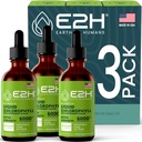 E2H Klorofill folyékony cseppek - Természetes energia booster, immunrendszer támogatása és belső dezodor - borsmenta aroma - (3 üveg)