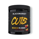 BLACKMARKET CUTS Pre Workout - Termogén energia & Fókusz por a férfiak és nők, zsírmetabolizmus, izom meghatározása, kreatin mentes, 30 szerváció (Gyümölcs puncs)