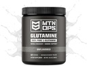 MTN OPS L- glutamin por 60 szervek / 300 g 100% -os tiszta L- glutamin izmok helyreállítására, ízesítetlen + 5 g / kiszolgálás