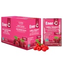 Ener- C Málna Multivitamin Drink Mix por C-vitamin 1000mg & Elektrolitok valódi gyümölcslé Natural Energy & Immune Support for Women - Non-GMO Vegan & Gluten Free - 30 Count