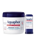 Aquaphor Advanced Therapy Healing Ointment Skin Protectant (14 Oz) + Gyógyító Balm Stick Avocado Oil és Shea Butter (0.65 Oz)