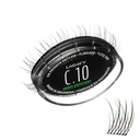 Lashify Curl 10mm Gossamer Eyelash Extensions Újratölti az Ombre Green, Easy DIY Fals szempilla a természetes megjelenés