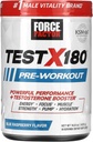 FORCE FACTOR Test X180 Előmunkáló por és energia kiegészítés, Focus & Endurance, Muscle & Strength, Nitric Oxide kiegészítés Ashwagandaha & L- Citrulline, Kék málna, 30 szervadékok