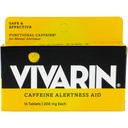 Vivarin, koffein tabletták, 200mg koffein minden tabletta, biztonságos és hatékonyan segít, hogy ébren maradjon, éberség támogatás, energia kiegészítés, 16 tabletta - 1 csomag