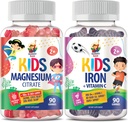 SUNNY SAM Vas Gumikat gyerekeknek & Magnézium Gumikat gyerekeknek & Felnőttek - 100mg - Nyugtató Magnézium Sajtok