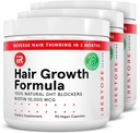 iRestatore Hair Growth Supplement - Natural DHT Blocker & Multivitamin Blend - Vegan, Non-GMO, 90 kapszula - Supports Thicker, Erősebb Haj Férfiaknak és Nőknek - 3- Pack