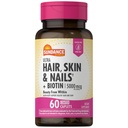 Sundance Hair, Skin & Nails Vitamins - 124; 5000mpg - 124; 60 bevont Caplets - 124; Biotinnal és Collagen - 124; Non-GMO & Gluten Free Supplement