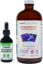LIQUIDHEALTH Liquid Chlorophyll Drops & Children's Complete Multiple Daily Multivitamin Bundle for Kids - Internal Deodorizer, Stop Bad Breath, Reduce Body Odor, Immune Support - Made in USA, Non-GMO