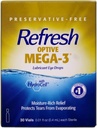 Frissítse Optive Mega3 Kenőanyag Single-Use Sterile konténerek Szemcseppek 30 ea (3-as csomag)