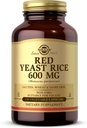 Solgar Red Yeast Rice 600 mg - 120 növényi kapszula - nem-GMO, Vegan, Gluten & Dairy Free, Kosher - 60 adag
