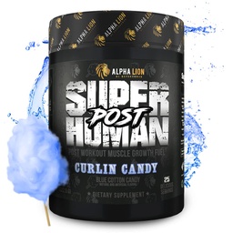 ALPHA Lion Superhuman Post, Post Workout Recovery, Fast Act Post Workout for Men & Women (25 szervíz, Curlin Candy)