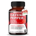 Cayenne Pepper kapszula - Ultra Komplex fahéjjal, Ginger, Cardamom, Hawthorn Berry - Support Digestion, Keringés Teljes Wellness (180 Count & All Wellness (1-es csomag))