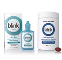 BLINK Könnyek Kenőszer Szemcseppek, 1 fl oz (30 ml) Szemgondozás Enyhe-közepes száraz szem, Hyaluronate boosting hidratáló Nutrition Tears Klinikailag bizonyított kiegészítése száraz szem, 50 Softgels