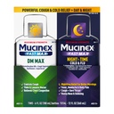 Maximális hatáserősség Mucinex FastMax DM Max & Mucinex Nightshift Cold & Flu Liquid (2 x 6 fl. oz.) Thins & Lossens Mucus, enyhíti a köhögés és mellkasi congestion, fájdalom, láz, tüsszögés, torokfájás, orrfolyás
