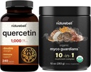 Naturebell Quercetin 1000mg Per Serving & 10 1 gombapor, 10oz Bundle Pack