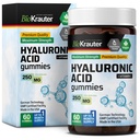 BIO KRAUTER Hyaluronic Acid Gumies w / C-vitamin - 250 mg - 60 Vegan Chews - Hyaluronic Acid Supplements - Pectin- Based