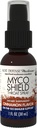 Host Defense MycoShield Throat Spray - Immune Health Support - Diétás gomba kiegészítés Chaga, Reishi, Törökország Tail & More - On- The- The- Immune Support - Fahéj Flavor, 1 fl oz (71 szerváció)